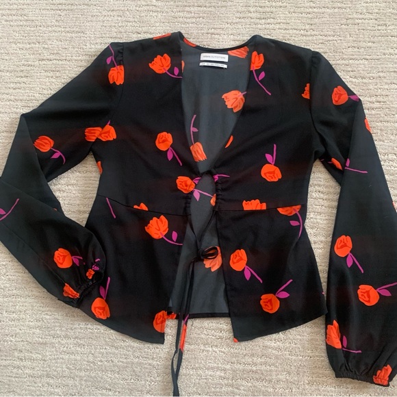 UO Floral Tie Top - Picture 6 of 9